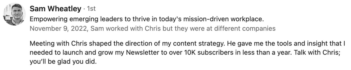 ☝️ A client went from 0 to 12k subscribers in less than a year