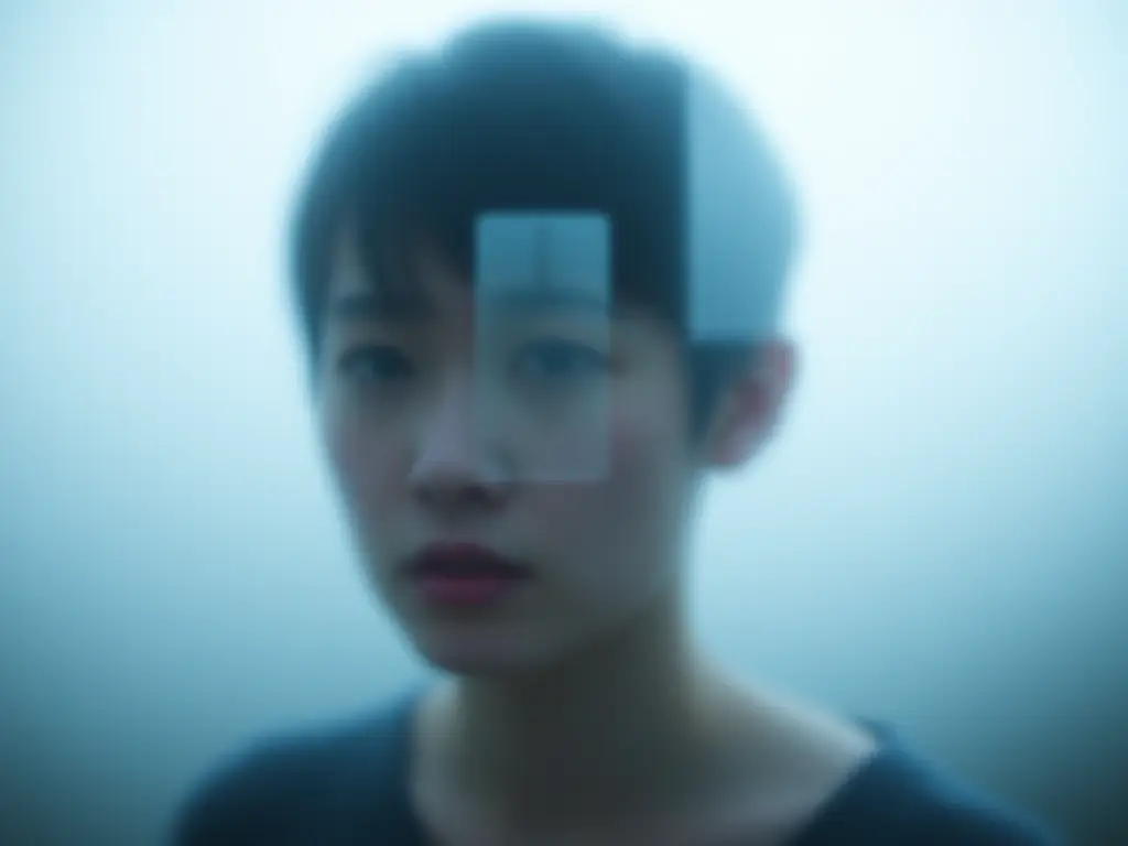 A blurred image of a person looking through a foggy window, symbolizing the confusion and lack of clarity that businesses often face in their messaging.