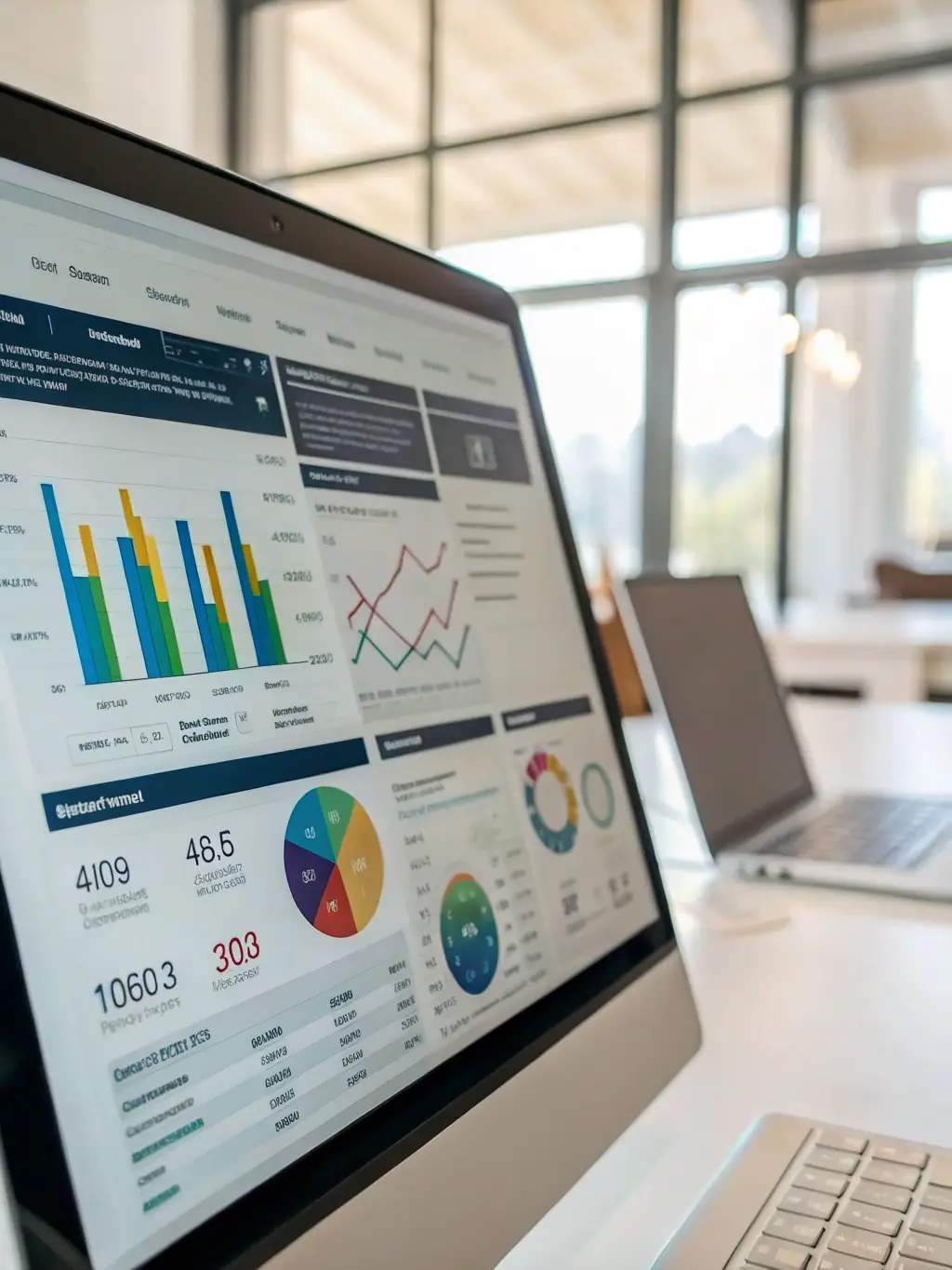 An analytics dashboard displaying positive growth metrics and key performance indicators, illustrating the impact of data-driven marketing strategies.